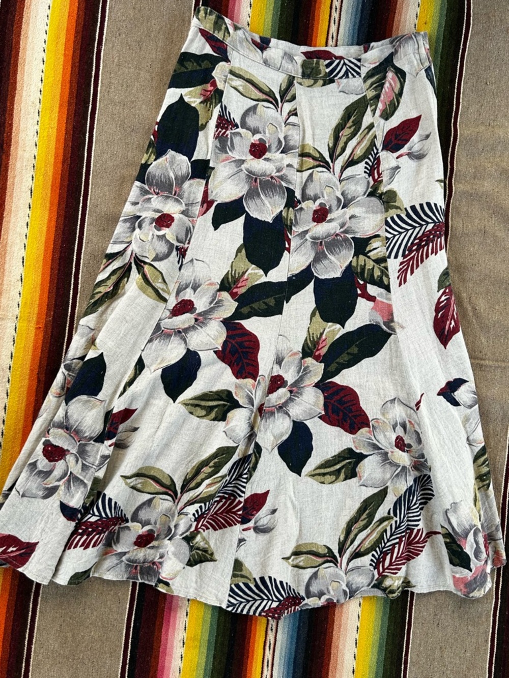 City Clothing Co. by Julio Los Angeles, Linen Blend Floral Skirt